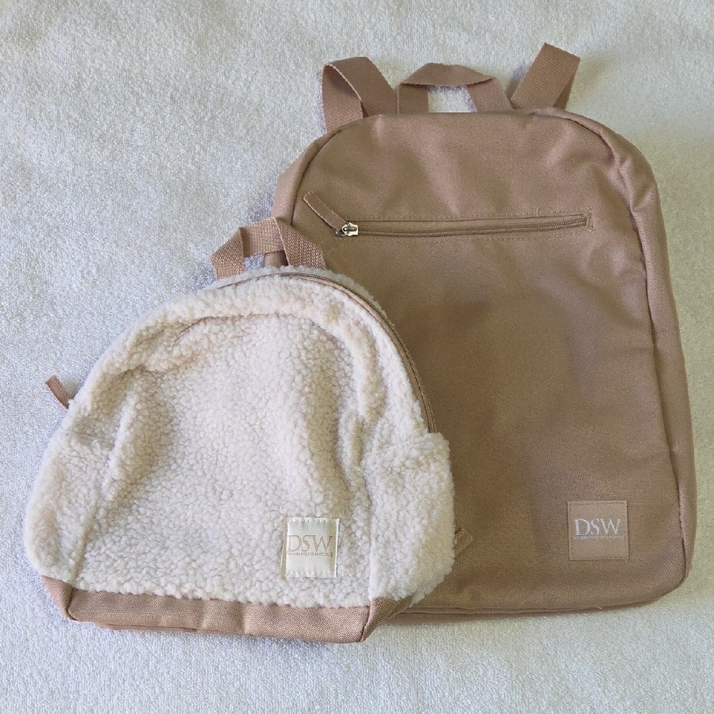 DSW Two Backpack Big and Small